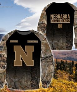 Custom Hunting Camo Nebraska Cornhuskers Football Shirt