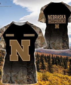 Custom Hunting Camo Nebraska Cornhuskers Football Shirt