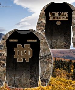 Custom Hunting Camo Notre Dame Fighting Irish Football Shirt
