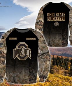 Custom Hunting Camo Ohio State Buckeyes Football Shirt