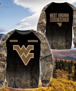 Custom Hunting Camo West Virginia Mountaineers Football Shirt