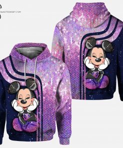 Custom Magical World Mickey Mouse Glitter Hoodie and Leggings