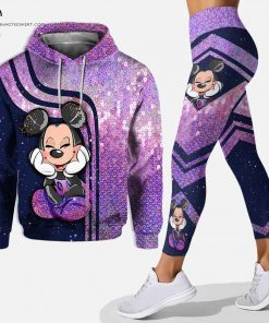 Custom Magical World Mickey Mouse Glitter Hoodie and Leggings