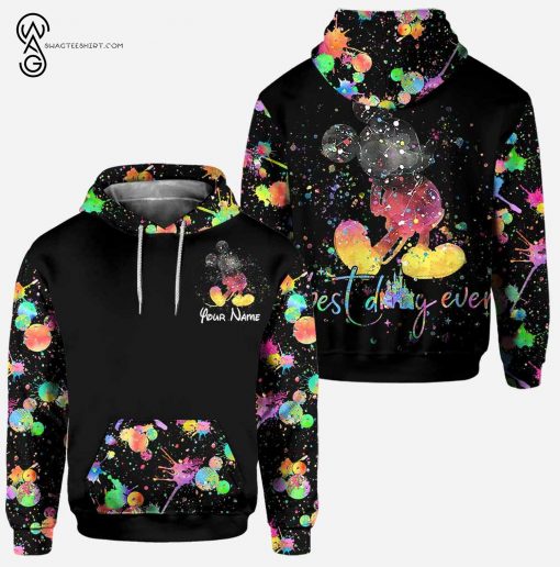 Custom Mickey Mouse Best Day Ever Hoodie and Leggings