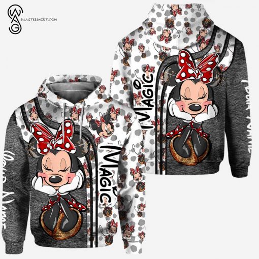 Custom Minnie Mouse Never Too Old For Magic Hoodie and Leggings