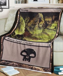 Game Magic The Gathering Basic Land Swamp Blanket