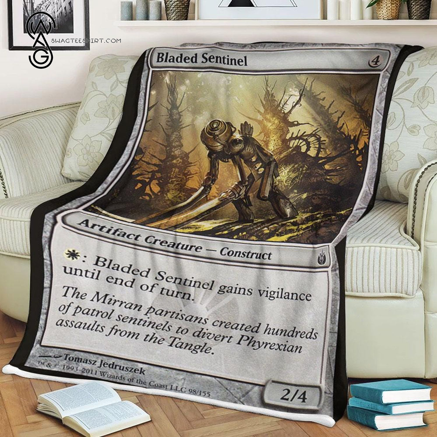 Game Magic The Gathering Bladed Sentinel Blanket