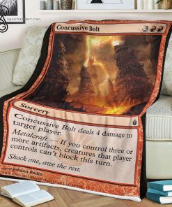 Game Magic The Gathering Concussive Bolt Blanket