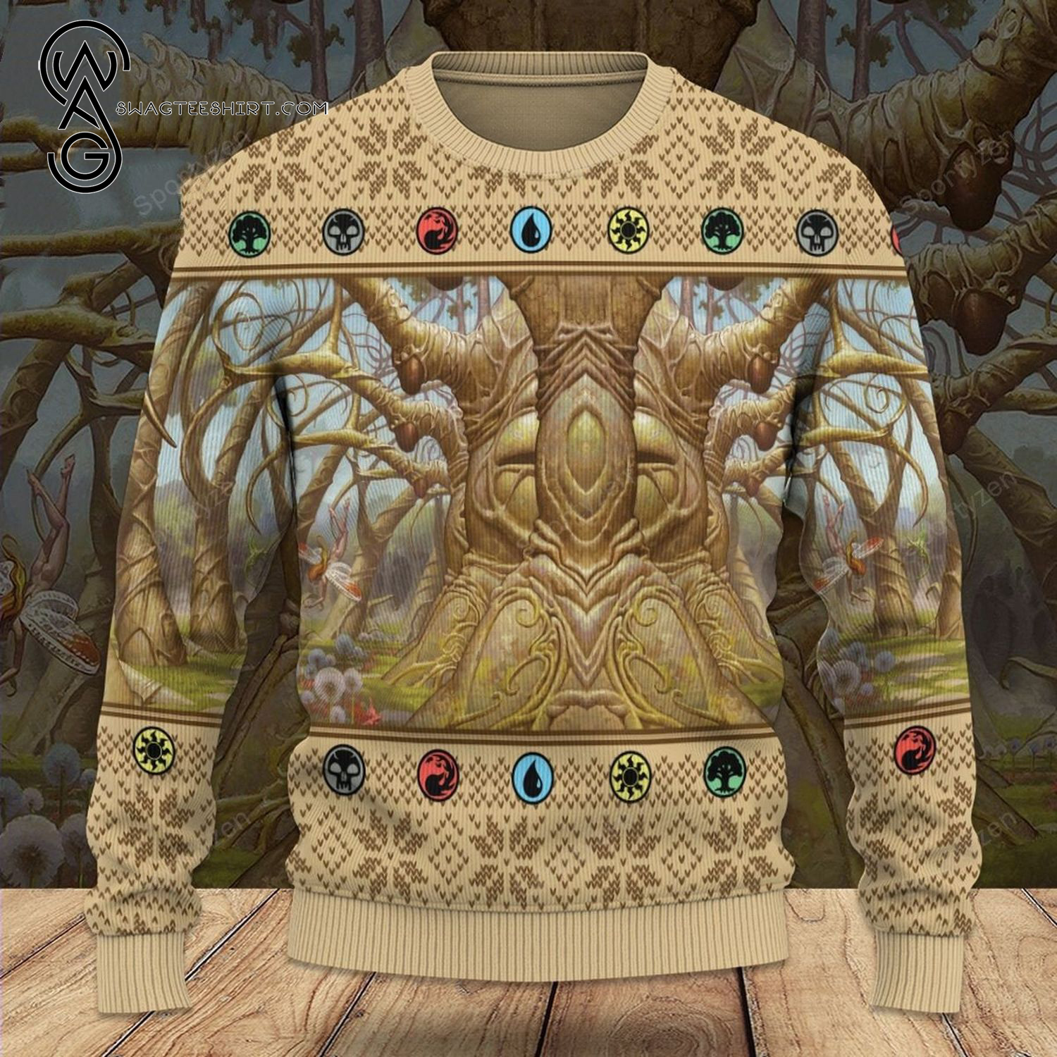 Game Magic The Gathering Gaea's Cradle Ugly Christmas Sweater