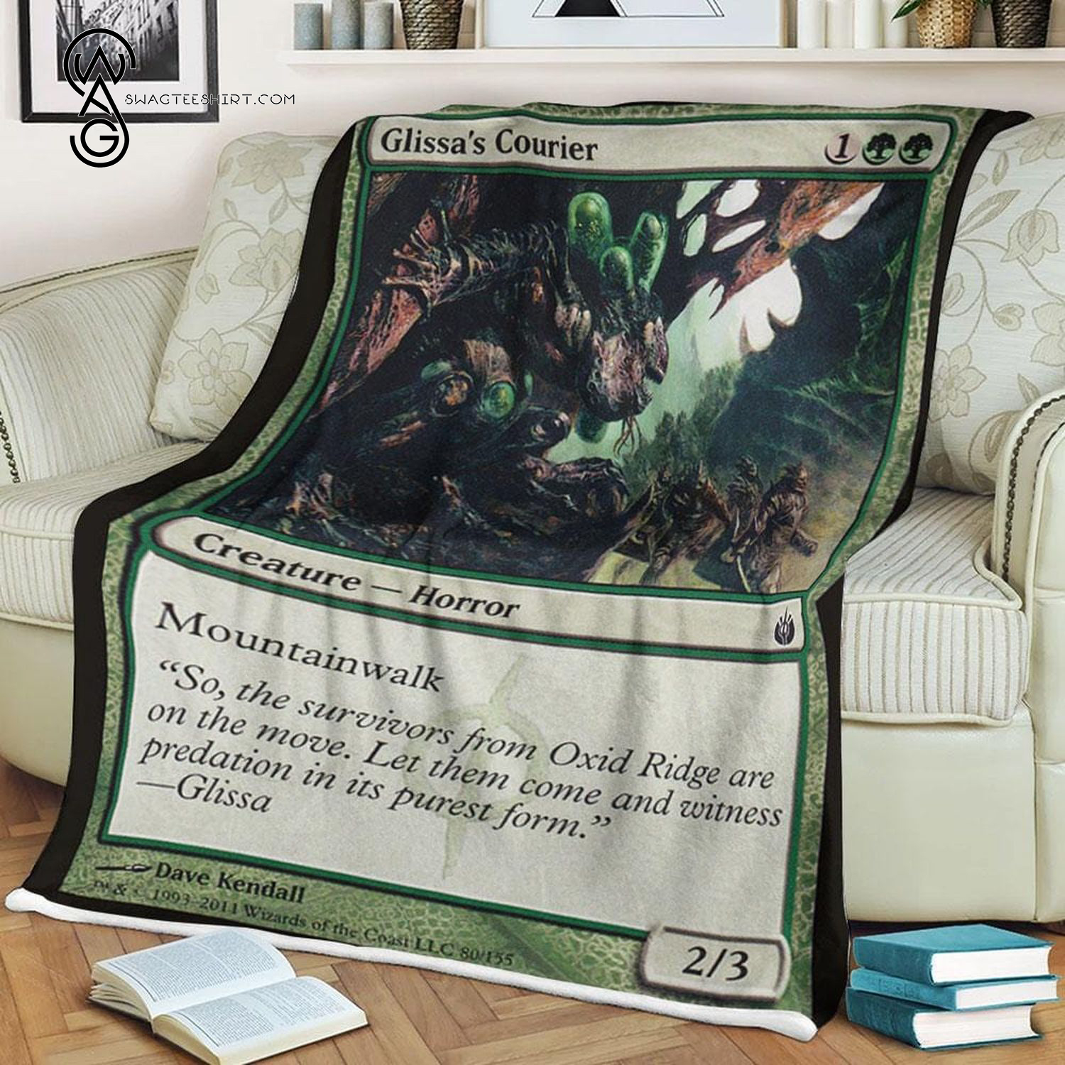 Game Magic The Gathering Glissa's Courier Blanket