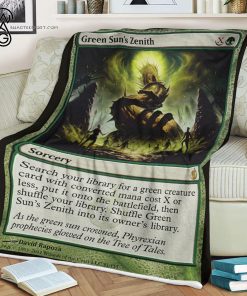 Game Magic The Gathering Green Sun's Zenith Blanket