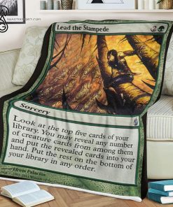 Game Magic The Gathering Lead the Stampede Blanket