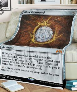 Game Magic The Gathering Mox Diamond Blanket