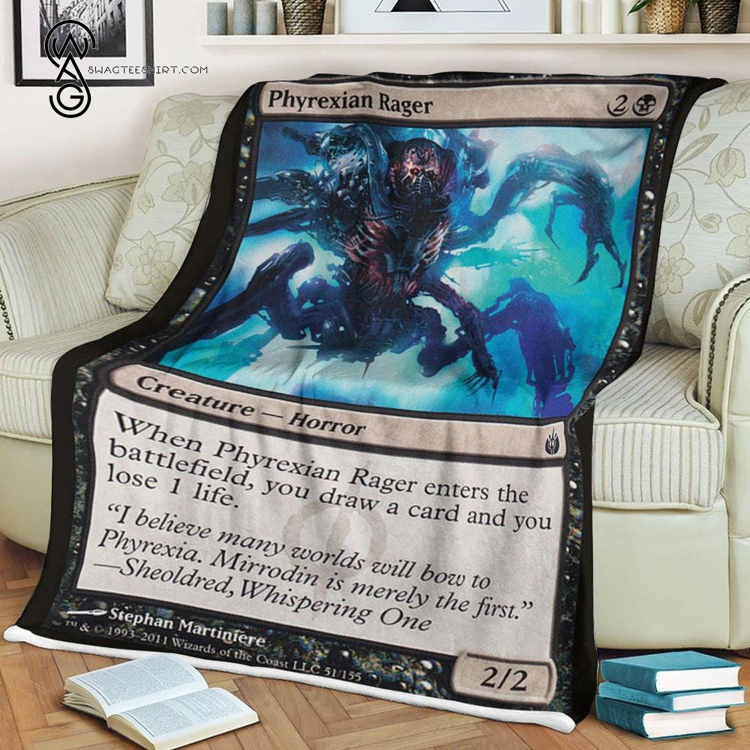 Game Magic The Gathering Phyrexian Rager Blanket