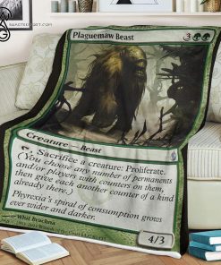 Game Magic The Gathering Plaguemaw Beast Blanket