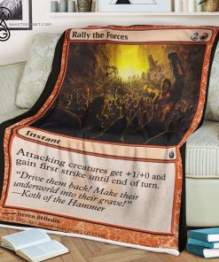 Game Magic The Gathering Rally the Forces Blanket