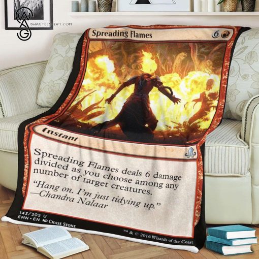 Game Magic The Gathering Spreading Flames Blanket