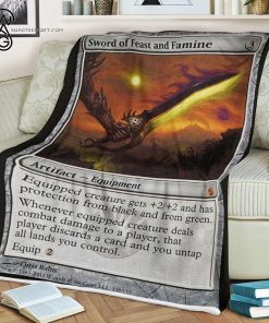 Game Magic The Gathering Sword Of Feast And Famine Blanket