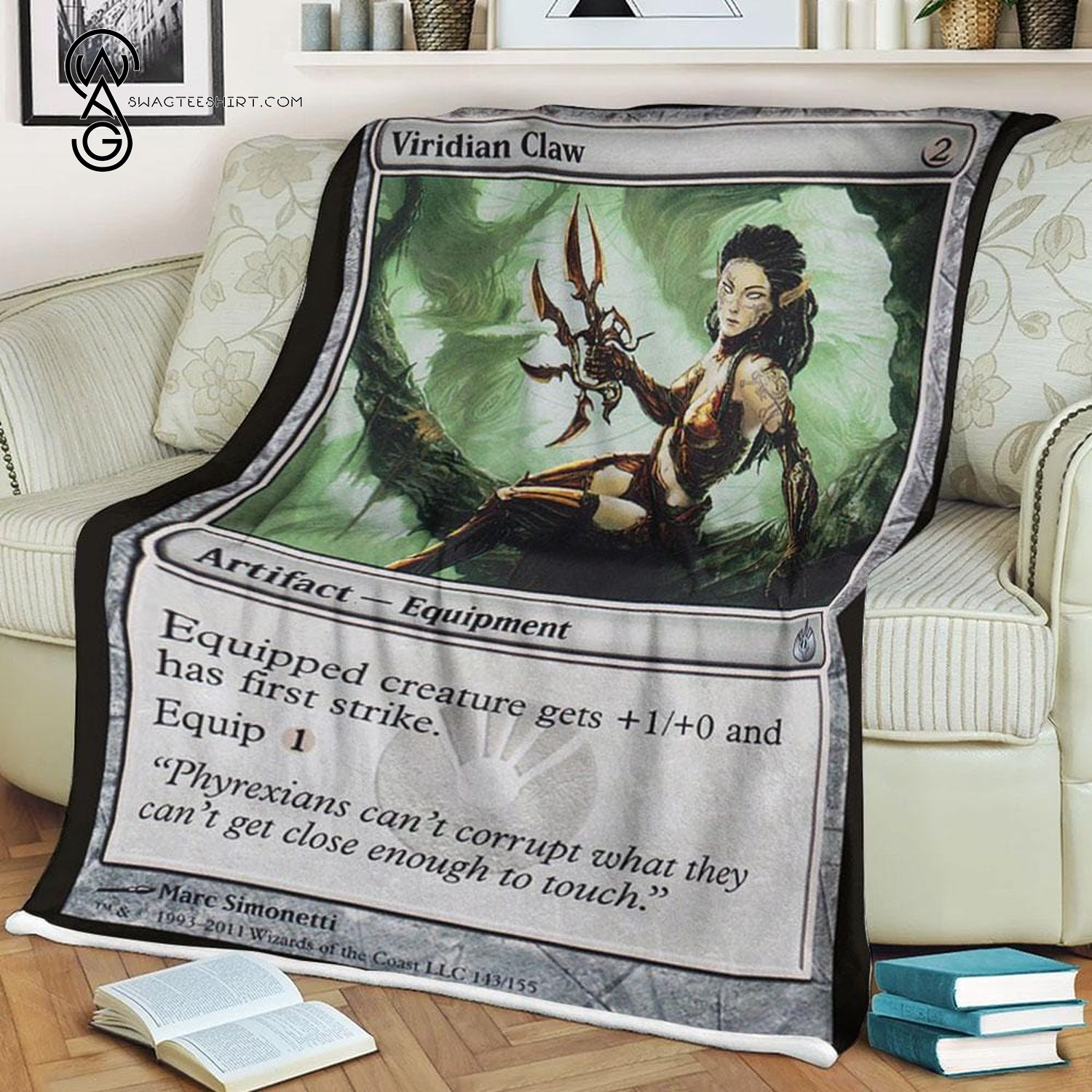 Game Magic The Gathering Viridian Claw Blanket
