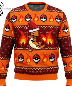 Pokemon Pikachu With Santa Hat Full Print Ugly Christmas Sweater