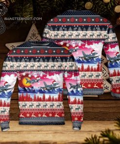 US Air Force Colorado Air National Guard 140th Wing Full Print Ugly Christmas Sweater