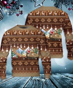US Army M2A3 Bradley Full Print Ugly Christmas Sweater