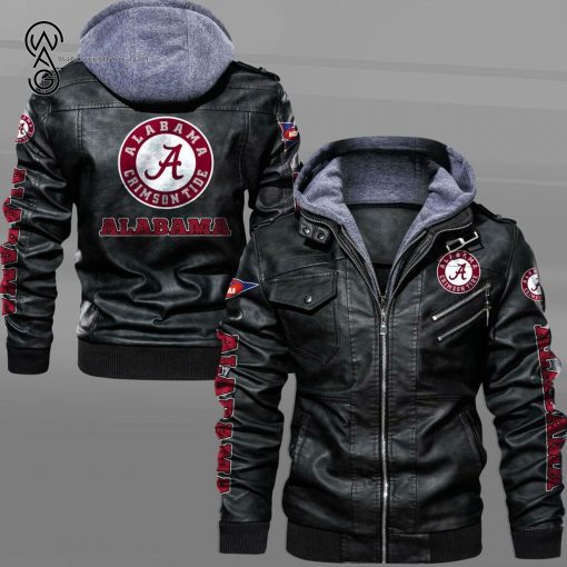 Alabama Crimson Tide Football Leather Jacket