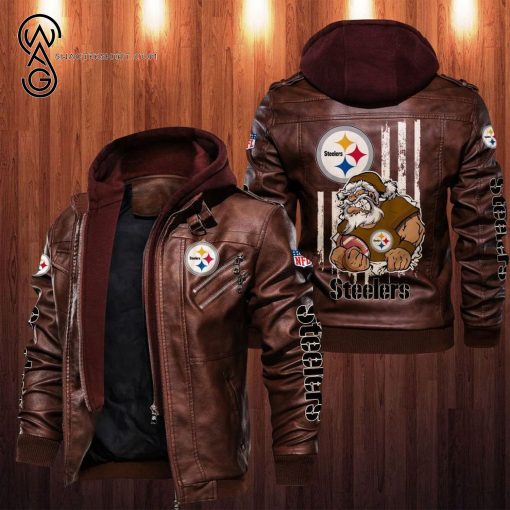 American Flag Pittsburgh Steelers Team Leather Jacket