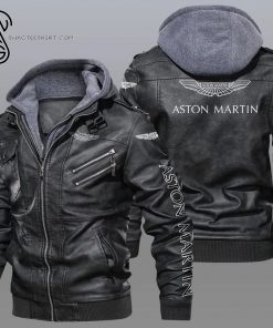 Aston Martin Sports Car Leather Jacket