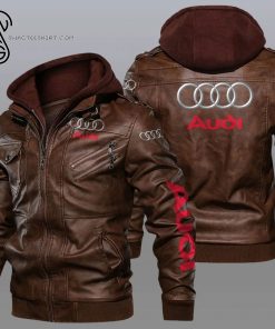 Audi Luxury Car Brand Leather Jacket