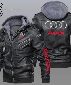 Audi Luxury Car Brand Leather Jacket