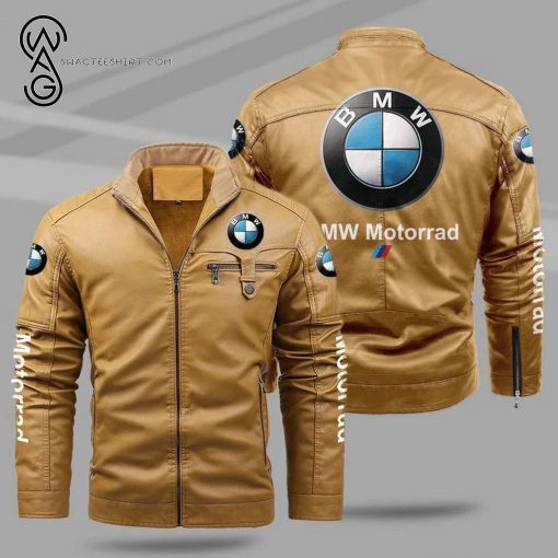 BMW Motorrad Racing Fleece Leather Jacket
