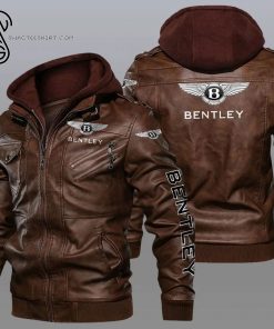 Bentley Luxury Car Brand Leather Jacket