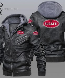 Bugatti Sports Car Leather Jacket