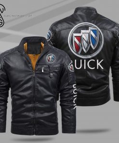 Buick Luxury Car Fleece Leather Jacket