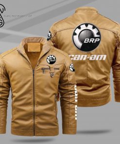 Can-Am Motorcycles Fleece Leather Jacket