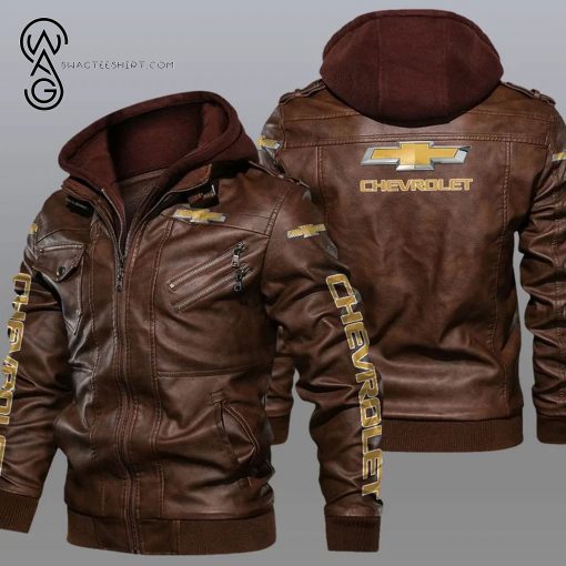 Chevrolet Sports Car Leather Jacket