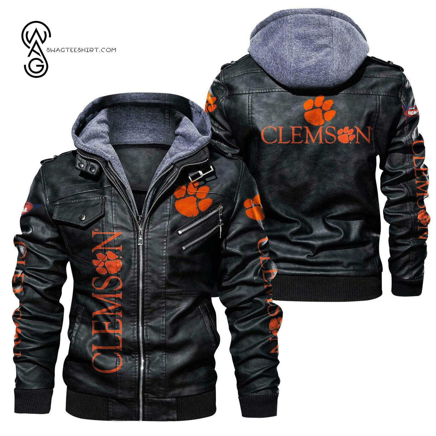 Clemson Tigers Sport Team Leather Jacket