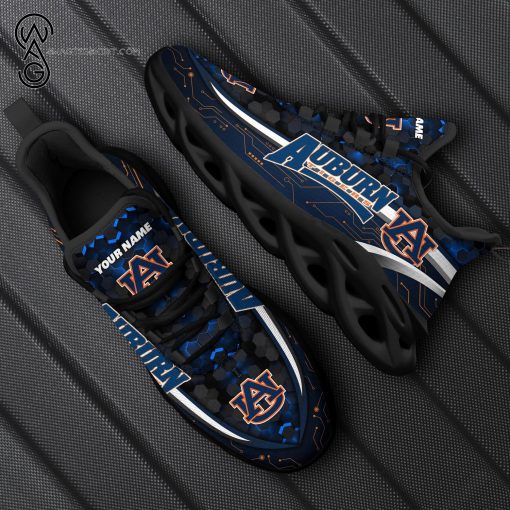 Custom Auburn Tigers Football Team Max Soul Shoes