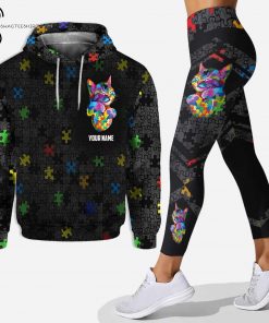Custom Cat Don't Judge What You Don't Understand Autism Awareness Hoodie and Leggings