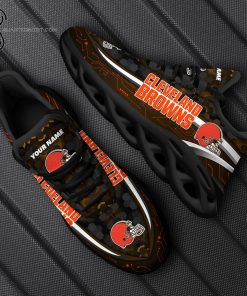 Custom Cleveland Browns Sports Team Max Soul Shoes