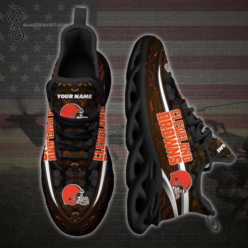 Custom Cleveland Browns Sports Team Max Soul Shoes