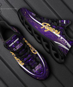 Custom LSU Tigers And Lady Tigers Max Soul Shoes