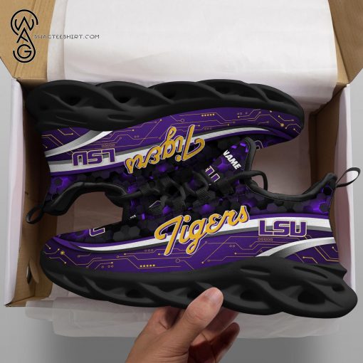 Custom LSU Tigers And Lady Tigers Max Soul Shoes