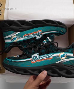 Custom Miami Dolphins NFL Max Soul Shoes
