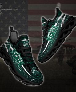 Custom Michigan State Spartans Sports Team Max Soul Shoes