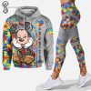 Custom Mickey Be You The World Will Adjust Autism Awareness Hoodie and Leggings