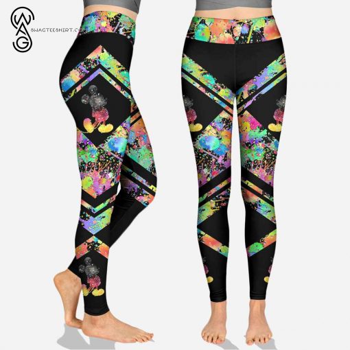 Custom Mickey Mouse Colorful Hoodie and Leggings