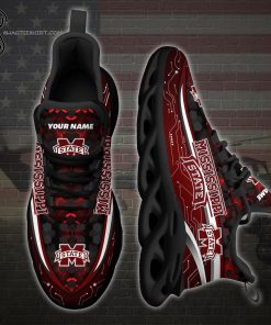 Custom Mississippi State Bulldogs Sports Team Max Soul Shoes