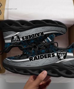 Custom Oakland Raiders NFL Max Soul Shoes